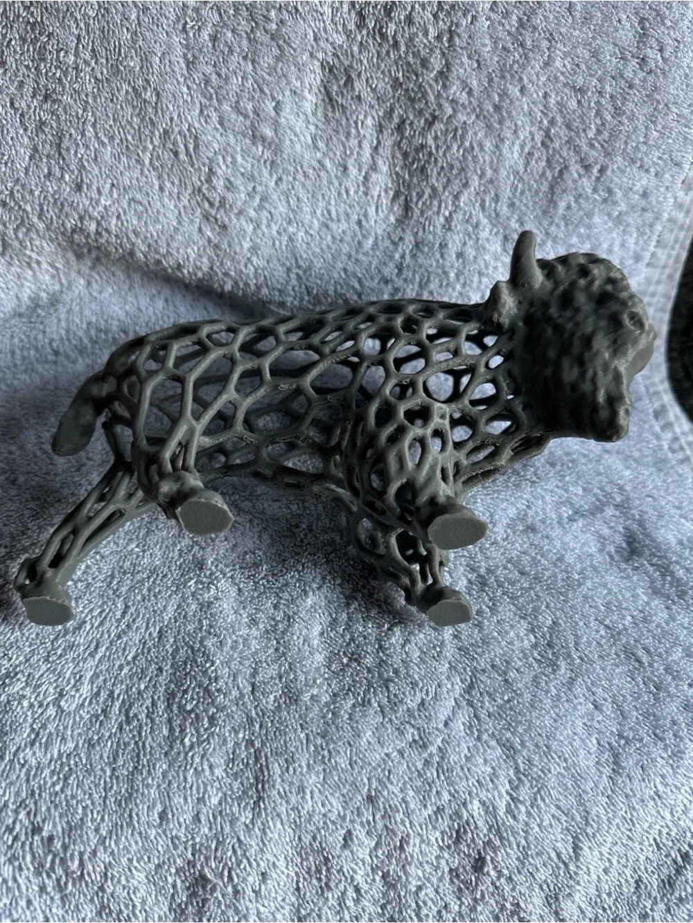Plastic Sculptural Buffalo